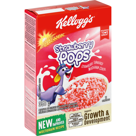 Kelloggs Strawberry Pops 350G