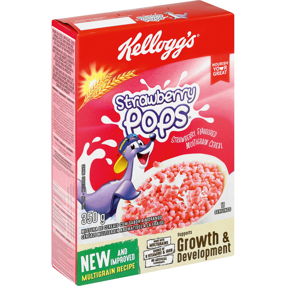 Kelloggs Strawberry Pops 350G