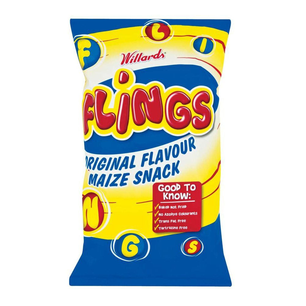 Willards Flings Maize Snacks 150G