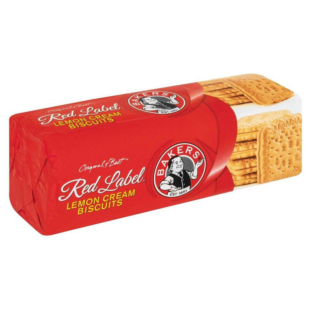Bakers Red Label Lemon Creams Biscuits (200g)